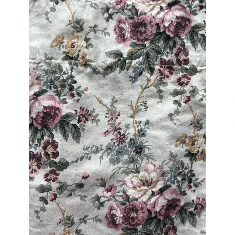 VTG Elizabeth Grey JC Penney 3 Floral Window Valances Cottage Core Cabbage Roses